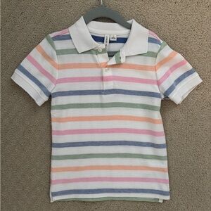 Janie and Jack Multicolor Striped Polo